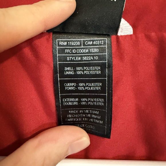 Adidas Vintage Mens Track Top Jacket Coat‎ Size XXL 2XL 00's Y2K Red - Picture 5 of 5